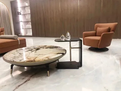 一套不同且有趣的别墅客厅家具套装